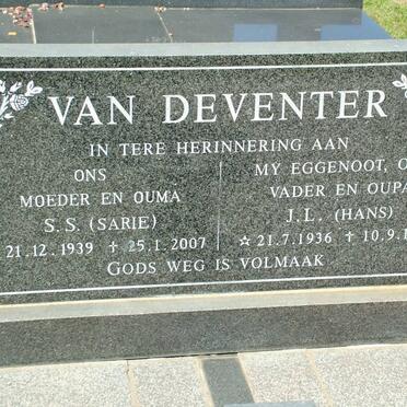 DEVENTER J.L., van 1936-1997 &amp; S.S. 1939-2007