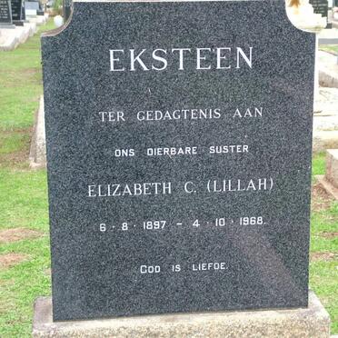 EKSTEEN Elizabeth C. 1897-1968