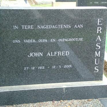 ERASMUS John Alfred 1912-2001