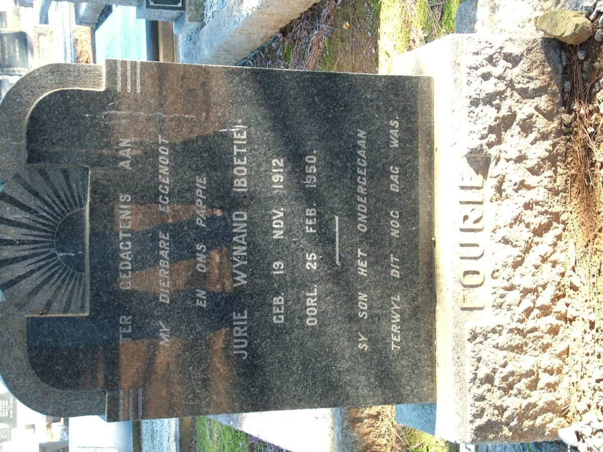 FOURIE Jurie Wynand 1912-1950