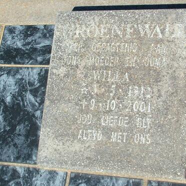 GROENEWALD Willa 1912-2001