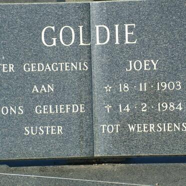 GOLDIE Joey 1903-1984