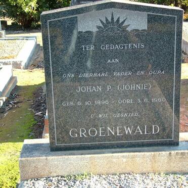 GROENEWALD Johan P. 1896-1960