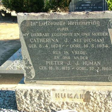 HUMAN Pieter J.J. 1875-1960 &amp; Catherina J. HUMAN 1879-1954