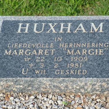 HUXHAM Margaret 1909-1981