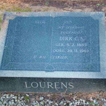LOURENS Dirk C.S. 1885-1962