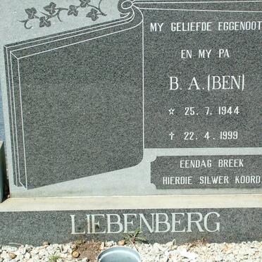 LIEBENBERG B.A. 1944-1999
