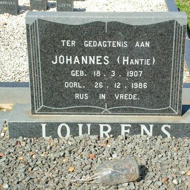 LOURENS Johannes 1907-1986
