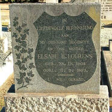 LOURENS Elsabe H. 1904-1953