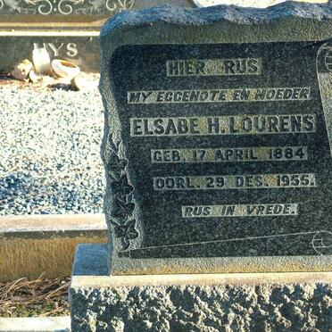 LOURENS Elsabe H. 1884-1955