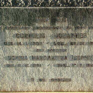 LOURENS Jacobus Matthys 1943-2012 :: ?? Cornelis Johannes 1903-1958 &amp; Sophia Margaritha 1903-1980