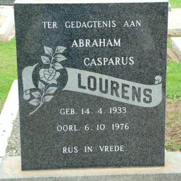 LOURENS Abraham Casparus 1933-1976