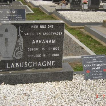LABUSCHAGNE Abraham  1903-1988 &amp; Anna Catharina SWART 1939 -2005