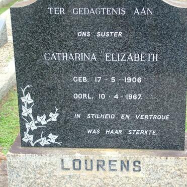 LOURENS Catharina Elizabeth 1906-1967
