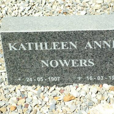 NOWERS Kathleen Annie 1907-1998