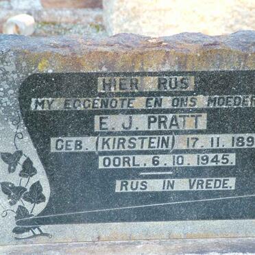 PRATT E.J. nee KIRSTEIN 1890-1945