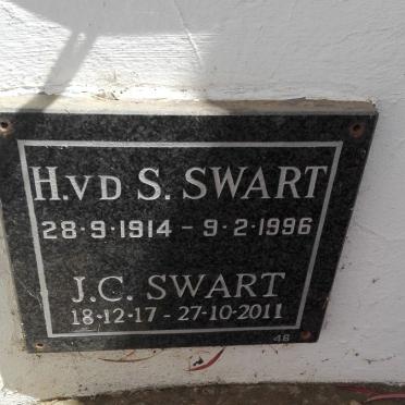 SWART H. vd S. 1914-1996 &amp; J.C. 1917-2011