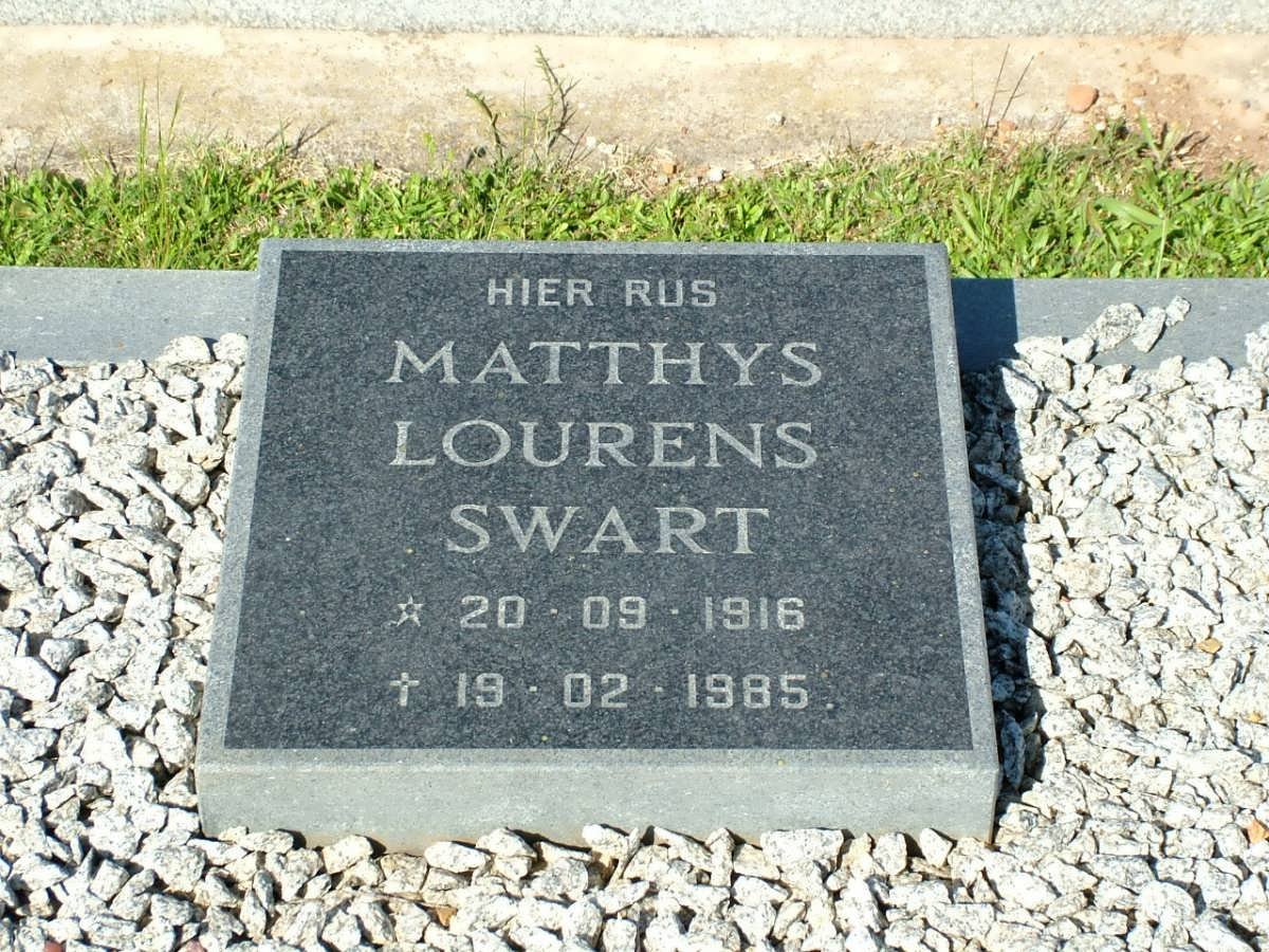 SWART Matthys Lourens 1916-1985