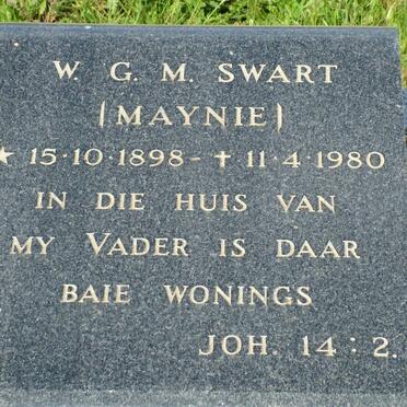 SWART W.G.M. 1898-1980