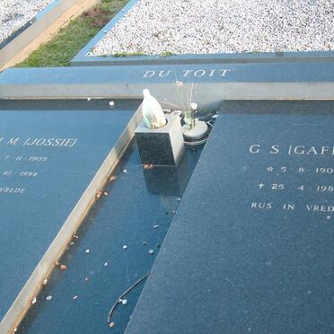 TOIT G.S., du 1902-1980 &amp; J.M. 1905-1994