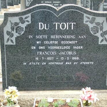 TOIT Francois Jacobus, du 1927-1968