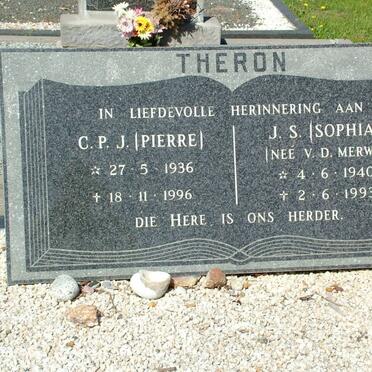THERON C.P.J. 1936-1996 &amp; J.S. V.D. MERWE 1940-1993