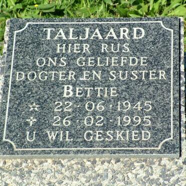 TALJAARD Bettie 1945-1995