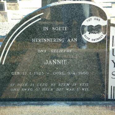 UYS Jannie 1923-1960