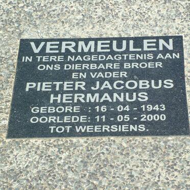 VERMEULEN Pieter Jacobus Hermanus 1943-2000