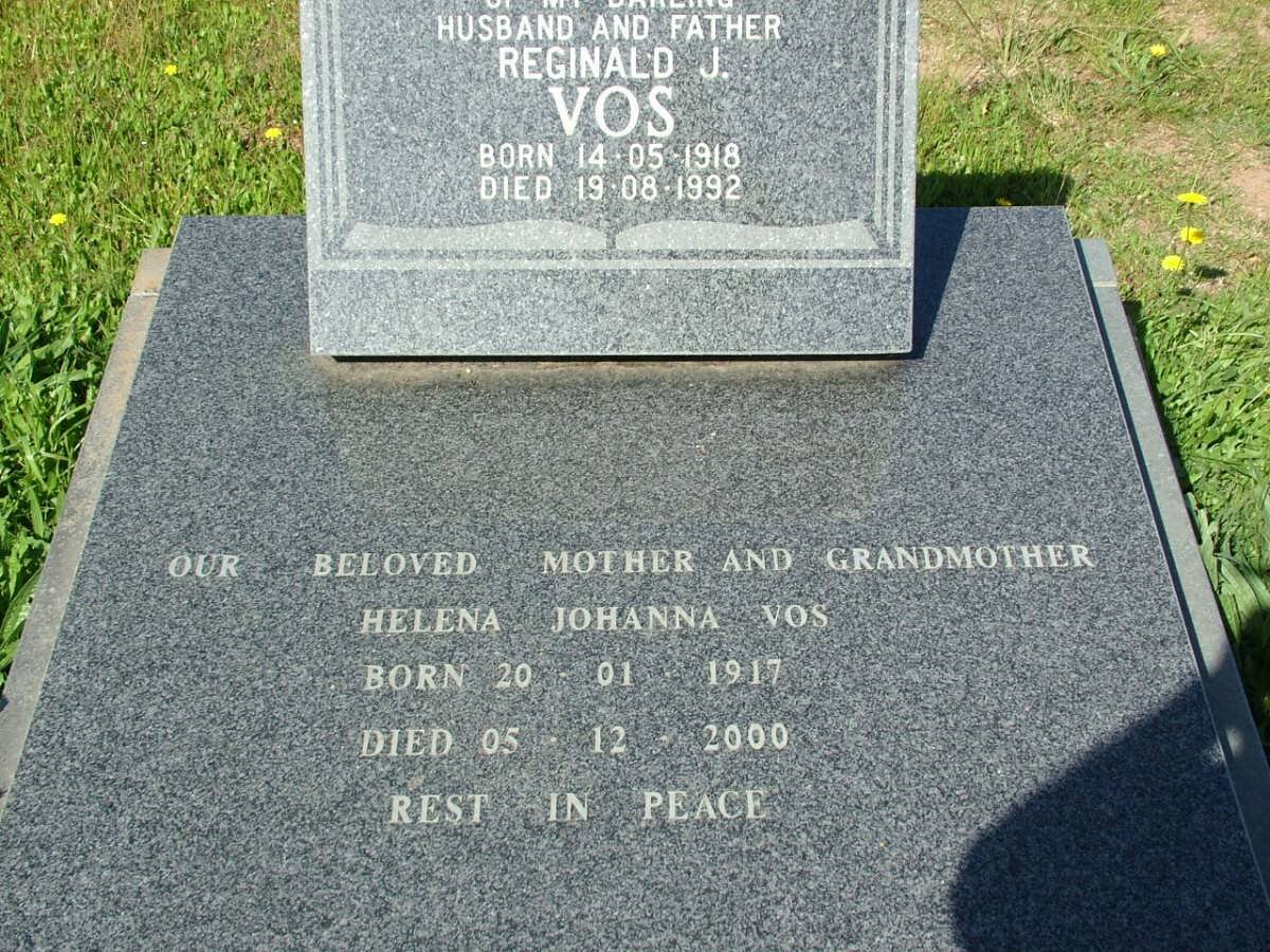 VOS Reginald J. 1918-1992 &amp; Helena Johanna 1917-2000