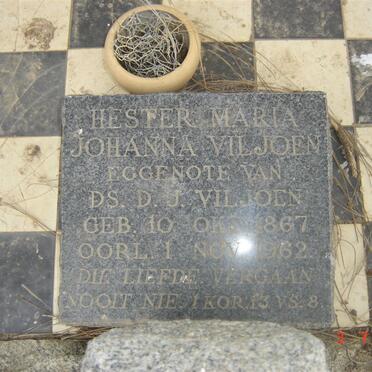 VILJOEN D. J. 1864-1934 &amp; Hester Maria 1867-1962