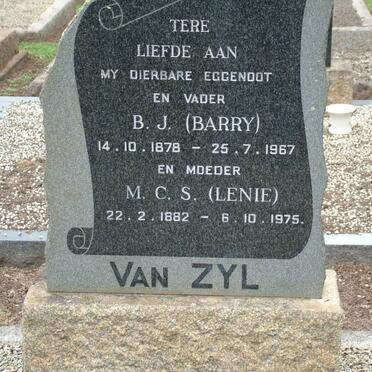 ZYL B.J., van 1878-1967 &amp; M.C.S. 1882-1975