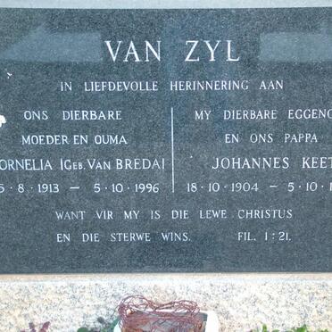 ZYL Johannes Keet, van 1904-1976 &amp; Cornelia VAN BREDA 1913-1996 _2