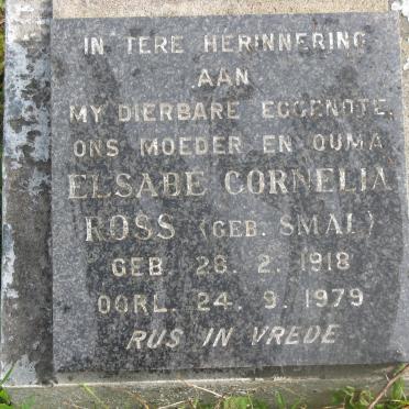 ROSS Elsabe Cornelia nee SMAL 1918-1979