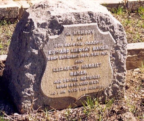 BAKER Edward Lindsay 18?0-192? & Elizabeth Harriet METCALF 1853-1925
