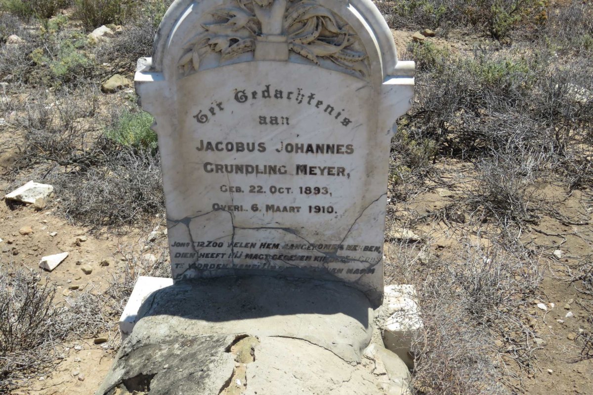 MEYER Jacobus Johannes Grundling 1893-1910
