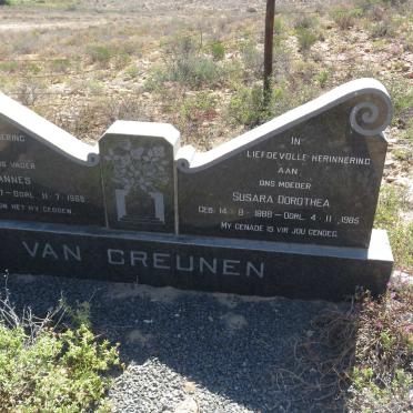GREUNEN Jan Johannes, van 1887-1968 &amp; Susara Dorothea 1888-1985