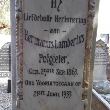 POTGIETER Hermanus Lambertus 1863-1933