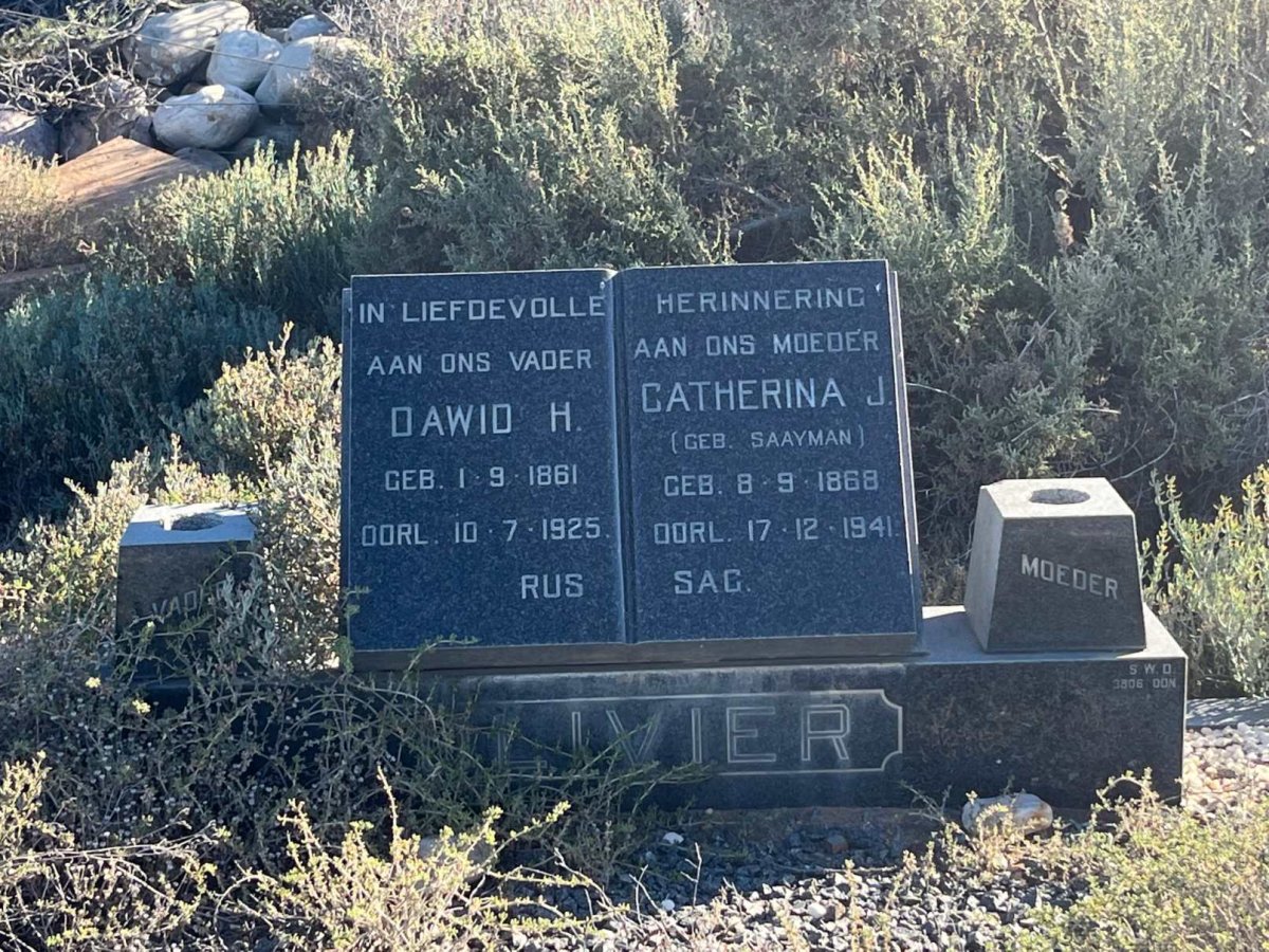 OLIVIER Dawid H. 1861-1925 & Catherina J. SAAYMAN 1868-1941