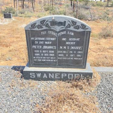SWANEPOEL Pieter Johannes 1898-1969 &amp; M.M.S. NEL 1905-1982 :: STRYDOM Judith Susanna nee NEL -1958