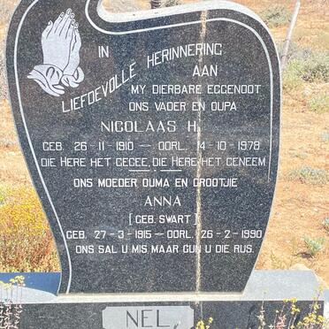 NEL Nicolaas H. 1910-1978 &amp; Anna SWART 1915-1990