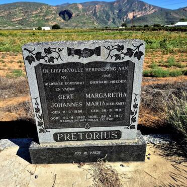 PRETORIUS Gert Johannes 1896-1962 & Margaretha Maria SMIT 1901-1977
