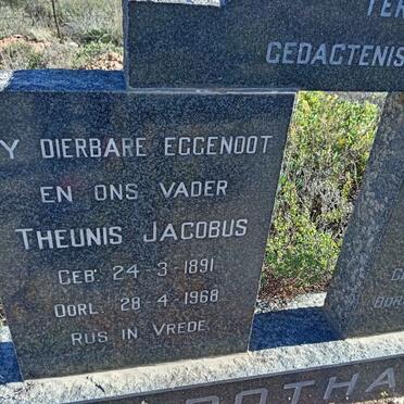 BOTHA Theunis Jacobus 1891-1968