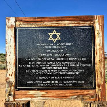 Western Cape, CALITZDORP district, Warmwater 60_6, Moses Hope, farm cemetery