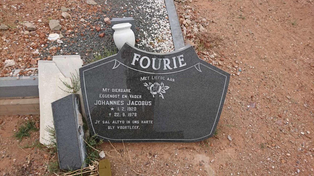 FOURIE Johannes Jacobus 1920-1978