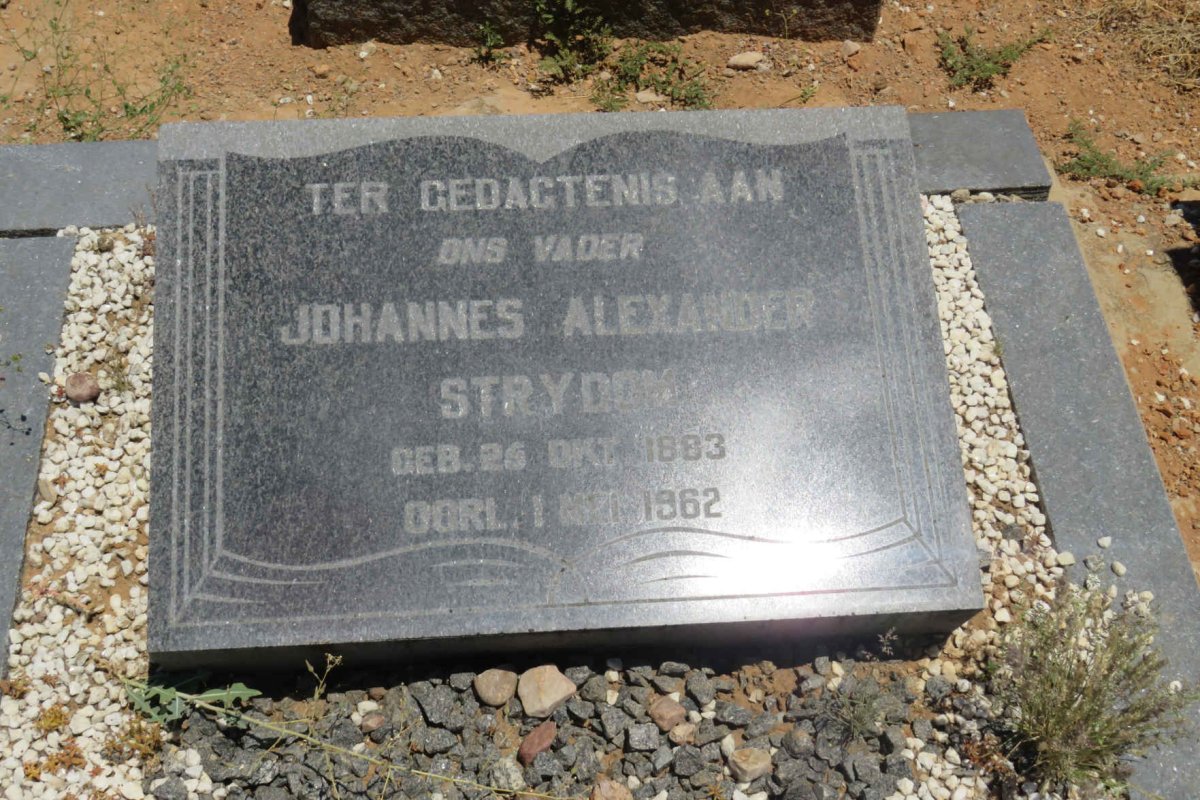 STRYDOM Johannes Alexander 1883-1962