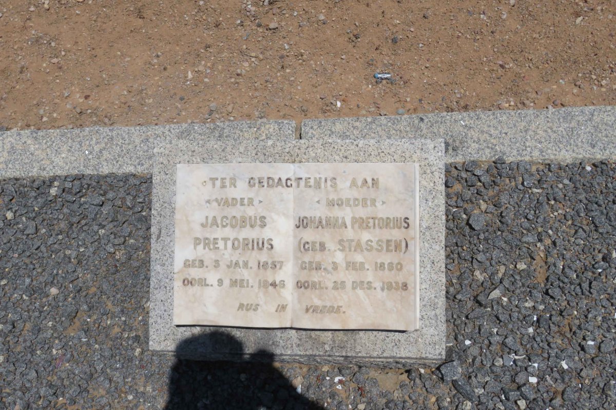 PRETORIUS Jacobus 1857-1946 & Johanna STASSEN 1860-1938
