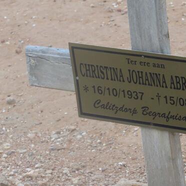 ABRAHAMS Christina Johanna 1937-2014
