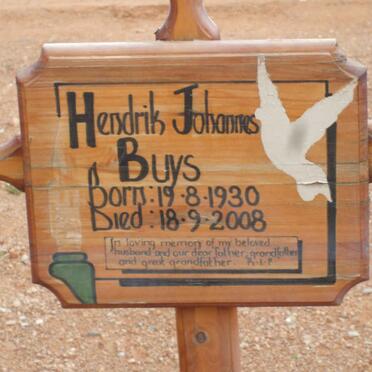 BUYS Hendrik Johannes 1930-2008