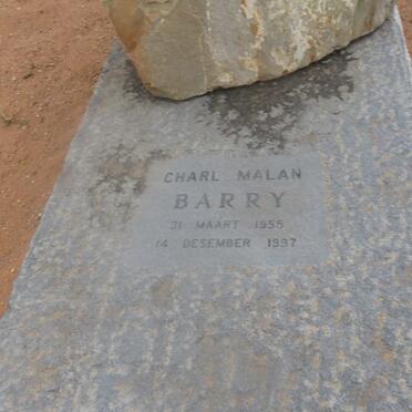 BARRY Charl Malan 1958-1997